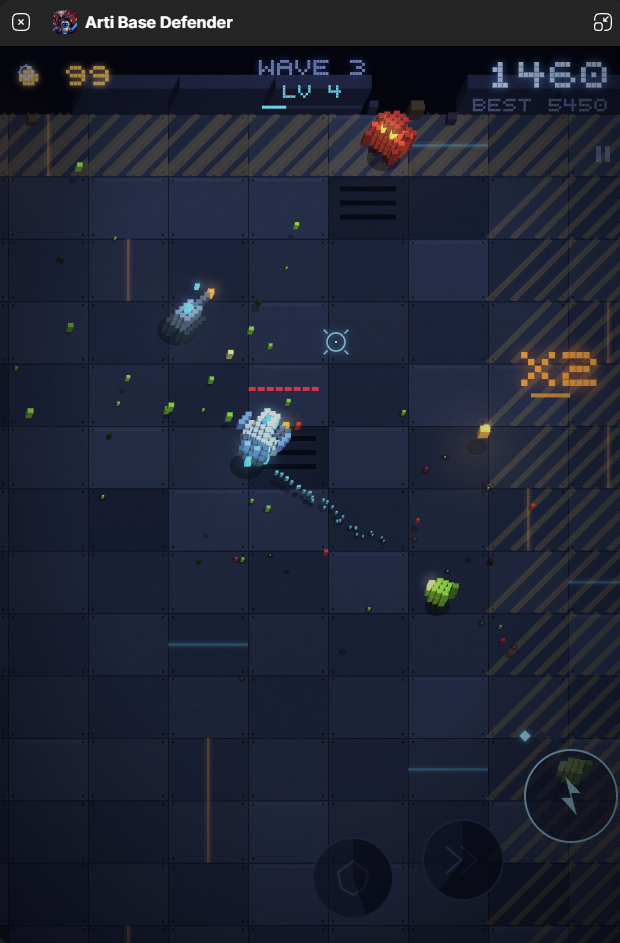 Arti Base Defender gameplay